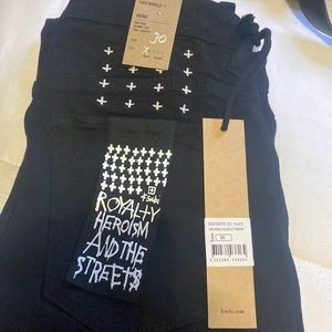 Ksubi van winkle burnout rework jeans black size 30